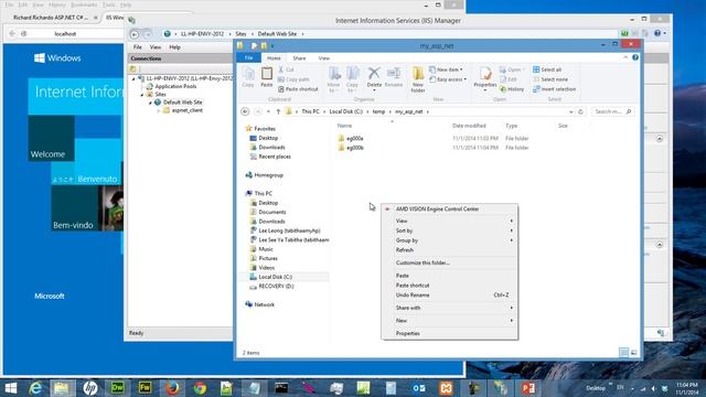 Tutorial asp.net C# 003 - IIS setup Windows 8 - 3 смотреть онлайн