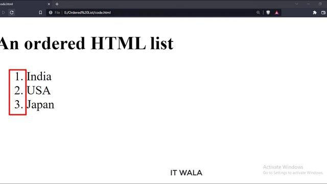 HTML-5 || ORDERED LIST || TUTORIAL. смотреть онлайн