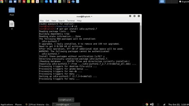 Install idle python di Linux смотреть онлайн