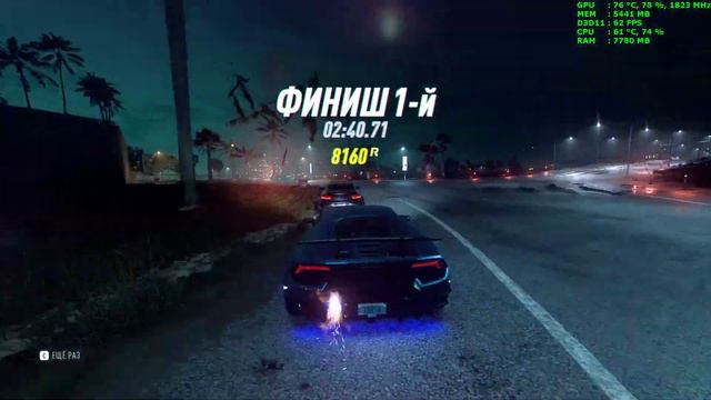 Need for Speed Heat - GTX 1080Ti Ultra Settings 2560x1440 смотреть онлайн