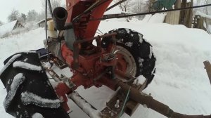 Крепление отвала к мотоблоку Белорус.