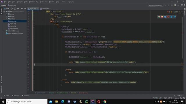 PHP PDO İLE LOGİN - LOGOUT SİSTEMİ смотреть онлайн