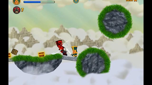 обзор игры Cloud Knights махаем мечами направо и налево смотреть онлайн