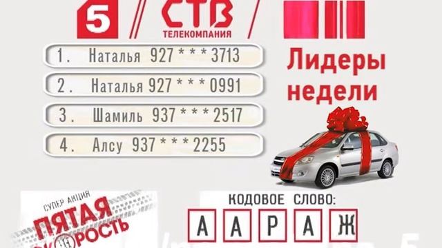 "Пятая скорость" итоги на 28.09.2015 смотреть онлайн