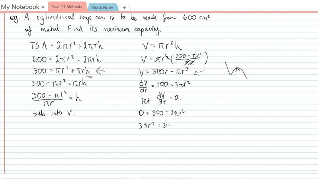 Optimisation 3 - Maximum volume of a cylinder смотреть онлайн