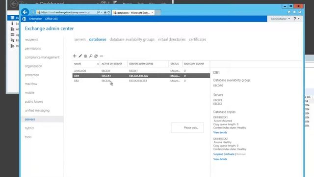 Exchange 2013 Boot Camp - Module 4 Lesson 10 Removing DAG member смотреть онлайн