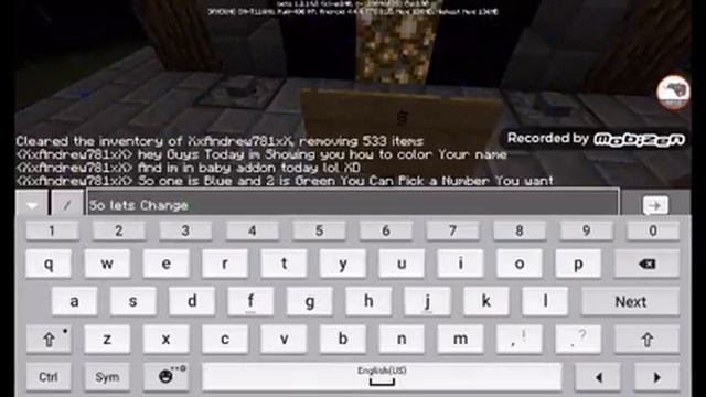 How To Color Your Text Name|Minecraft|Baby Craft