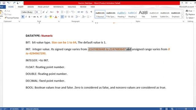Data Type Of MS SQL - NUMERIC || Daily Updates смотреть онлайн