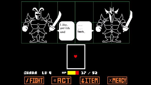 Undertale - Royal Guard 01 & 02 Miniboss Fight (Neutral) смотреть онлайн