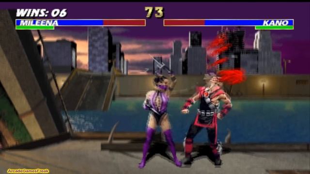 Ultimate Mortal Kombat 3 arcade Mileena Gameplay Playthrough смотреть онлайн