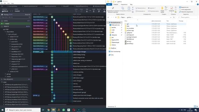 How to work in git #2. GitKraken. Init and clone смотреть онлайн