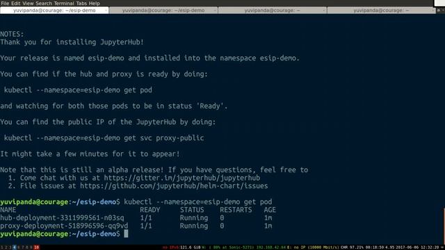 2017-06-06 ESIP Tech Dive: Installing JupyterHub with Kubernetes Helm смотреть онлайн