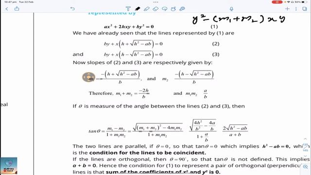 FSc Math Part 2 Lecture 28 Exercise 4.5 full solution |eLabRary| Homogeneous Equation of 2nd Degree смотреть онлайн