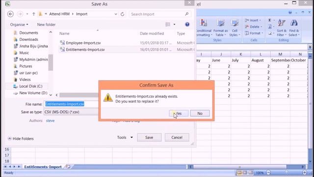 How to import leave entitlements to AttendHRM using excel(csv) file смотреть онлайн