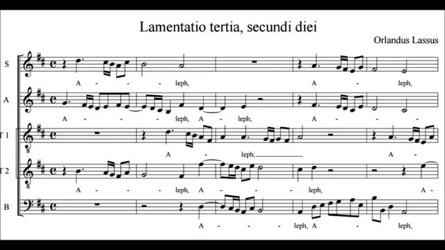 Orlando di Lasso - From Lamentationes Hieremiae Prophetae смотреть онлайн