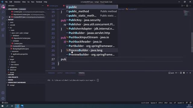 CRUD REST Java, Spring, MySQL no VS Code. Criando Repository e o REST com todos os detalhes! смотреть онлайн