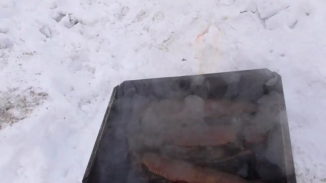 Коптим рыбу - река Томь смотреть онлайн
