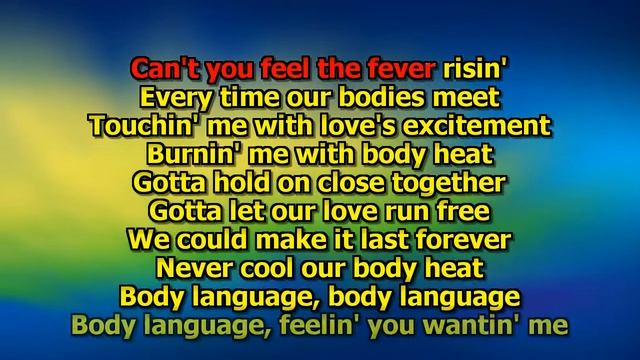 Dooleys Body Language Karaoke смотреть онлайн