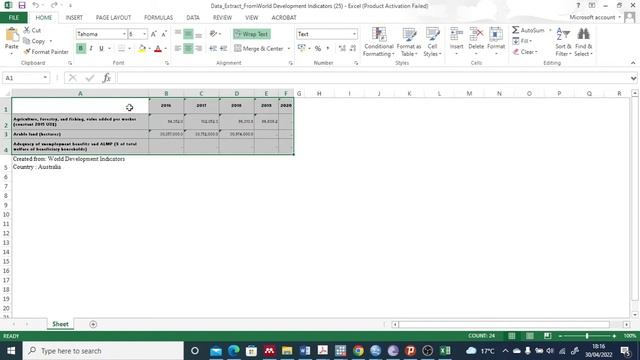 How to Download Data from World bank Database and set up as Panel Data in Excel Spreadsheet смотреть онлайн