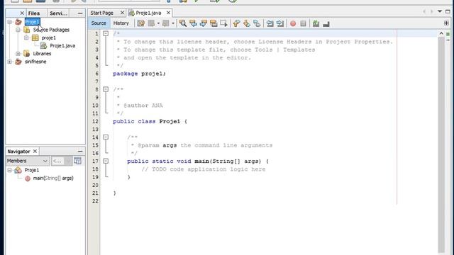 Java 1 - Netbeans ile Java Projesi Oluşturma смотреть онлайн