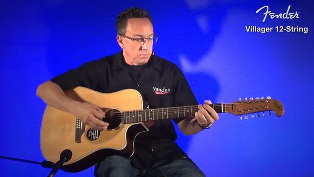 Fender Villager 12 String Acoustic Guitar Review - YandasMusic.com смотреть онлайн