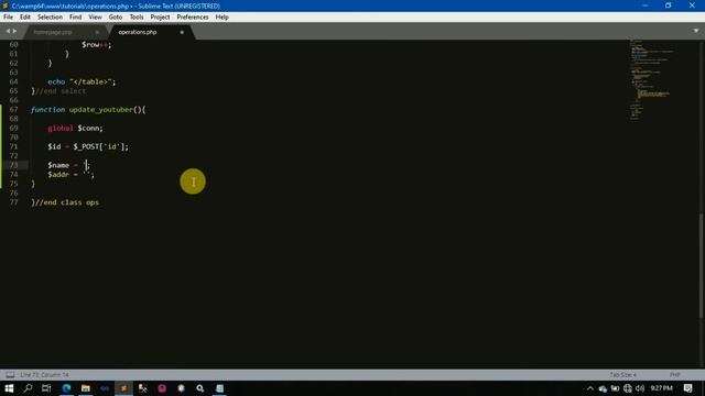 php - update data смотреть онлайн