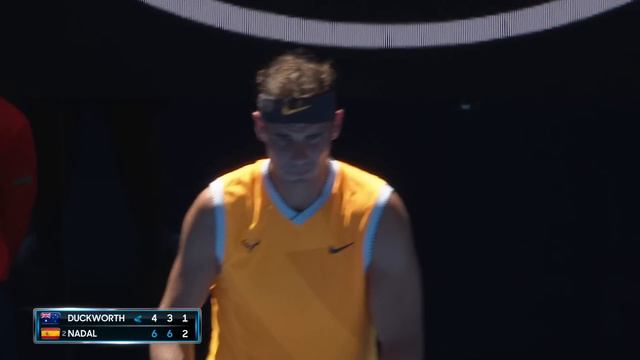 James Duckworth v Rafael Nadal match highlights (1R) смотреть онлайн