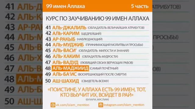 99 имен Аллаха. Прекрасные имена Аллаха. смотреть онлайн