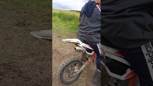 Звук выхлопа на питбайке Kayo tt 125 em (2023)