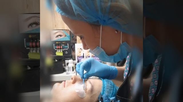 Ламинирование ресниц с ботоксом, художественное оформление бровей смотреть онлайн