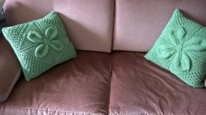 Подушечка спицами. (часть 1)