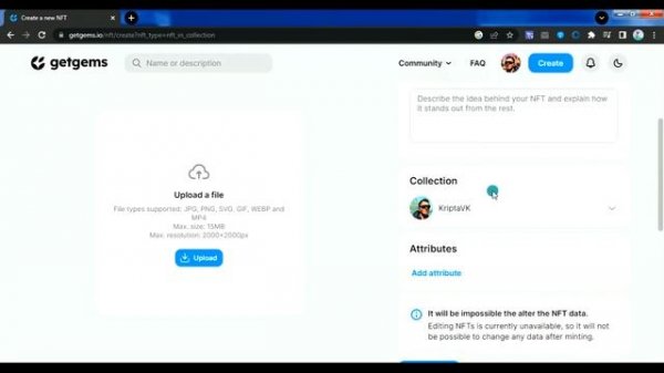 ? КАК БЫСТРО И ДЕШЕВО СОЗДАТЬ? NFT? ГДЕ И КАК ПРОДАТЬ НФТ? | ПОШАГОВОЕ РУКОВОДСТВО НА GETGEMS