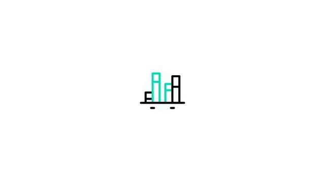Bar chart icon Lottie JSON animation 2 смотреть онлайн