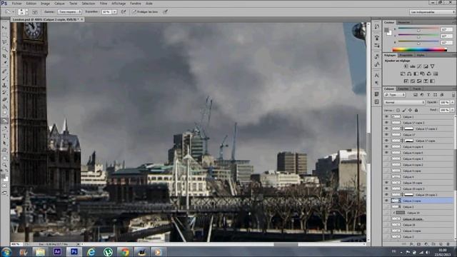 Speed Art - "London Style" {Landscape / Paysage} (Adobe Photoshop CS6) смотреть онлайн