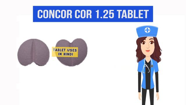 Concor COR 1.25 Tablet Uses in Hindi | हाई ब्लड प्रेशर | Side Effects | Dose 💊 смотреть онлайн