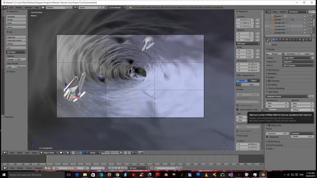 Blender Tutorial Attempt: Cave Part 2