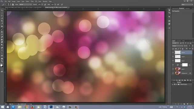 Photoshop Tutorial: BOKEH! How To Make A Bokeh Background & Text Effect