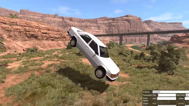 BeamNG MOD Jumps - Mercedes S65 AMG, Mercedes 300 E, Audi A6 (C7) смотреть онлайн