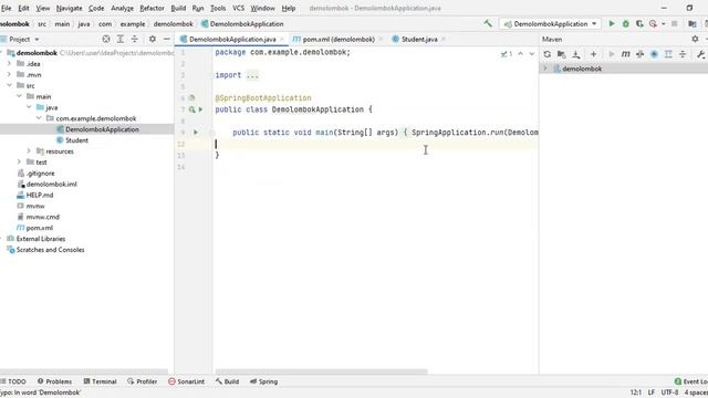 How to use Lombok depedency in Spring boot application. смотреть онлайн
