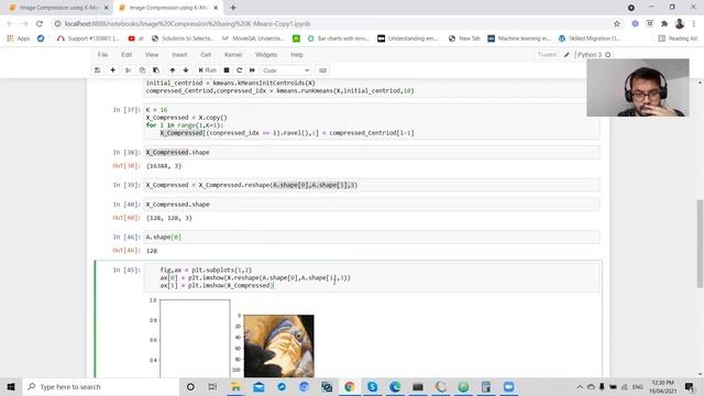 #13 - Image Compression using K-Means from Scratch in Python(Andrew Ng Coursera) смотреть онлайн