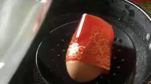 украшаем термопленкой яйца к ПАСХЕ