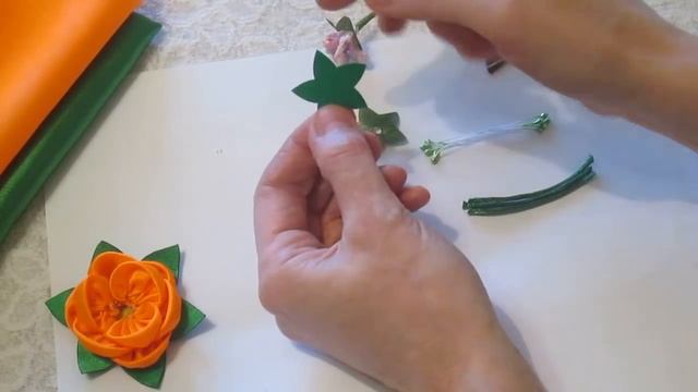 Ободок с цветами своими руками. Мастер класс. Елена Шевченко. смотреть онлайн