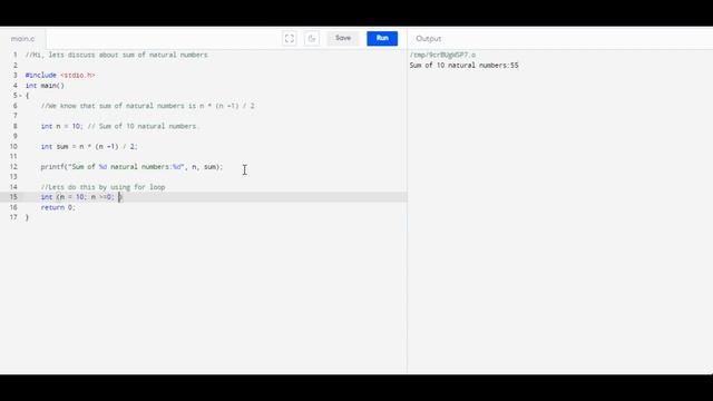 C program to find sum of natural numbers in c||C program||Learn Programming смотреть онлайн