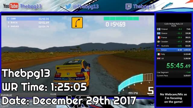Colin McRae Rally 2.0 - Any% (World Record Progression) смотреть онлайн