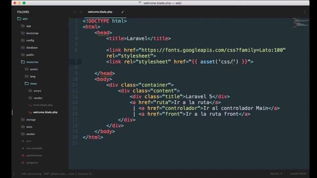 Práctica 5 Laravel 5.1 Integrando Bootstrap css смотреть онлайн