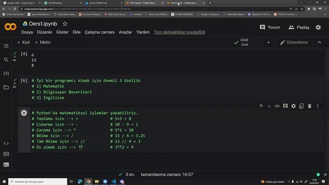 Yapay Zeka - Python [1.Kur-1. Ders] смотреть онлайн