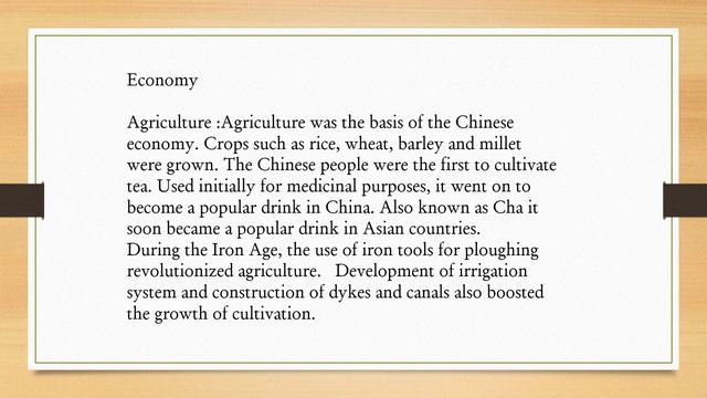 Class 6 : History And Civics - Chinese Civilization Video 1 (Week 8)
