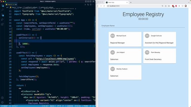 React Masterclass #211 - Side Effect: Displaying Time смотреть онлайн
