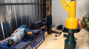 Сваекрут на базе дрели Rebir 2000Вт. и усиленного гайковёрта