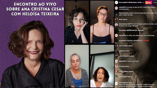 ENCONTRO SOBRE ANA CRISTINA CESAR COM HELOÍSA TEIXEIRA смотреть онлайн